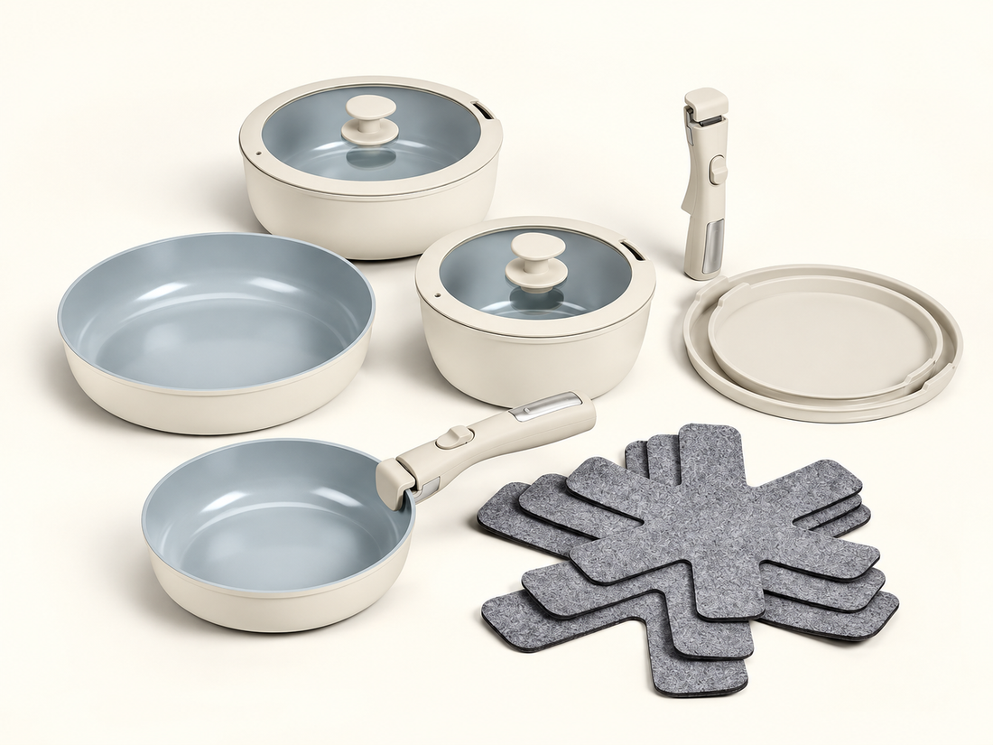 Pure ceramic batterie de cuisine 13 pcs - Batterie de cuisine