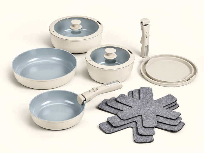 Pure ceramic batterie de cuisine 13 pcs - Batterie de cuisine