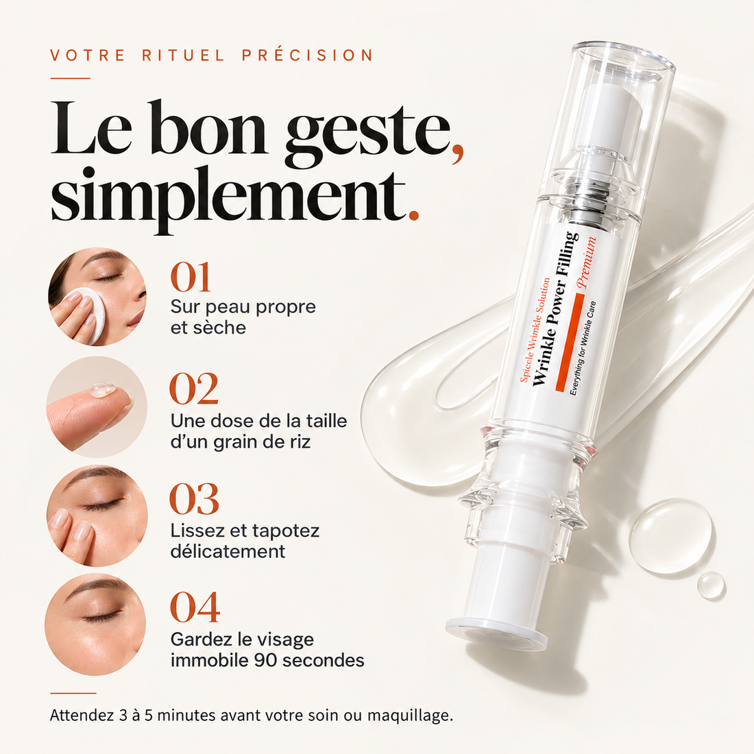 Wrinkle power-La crème anti-rides pour une peau éclatante