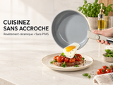 Pure ceramic batterie de cuisine 13 pcs - Batterie de cuisine