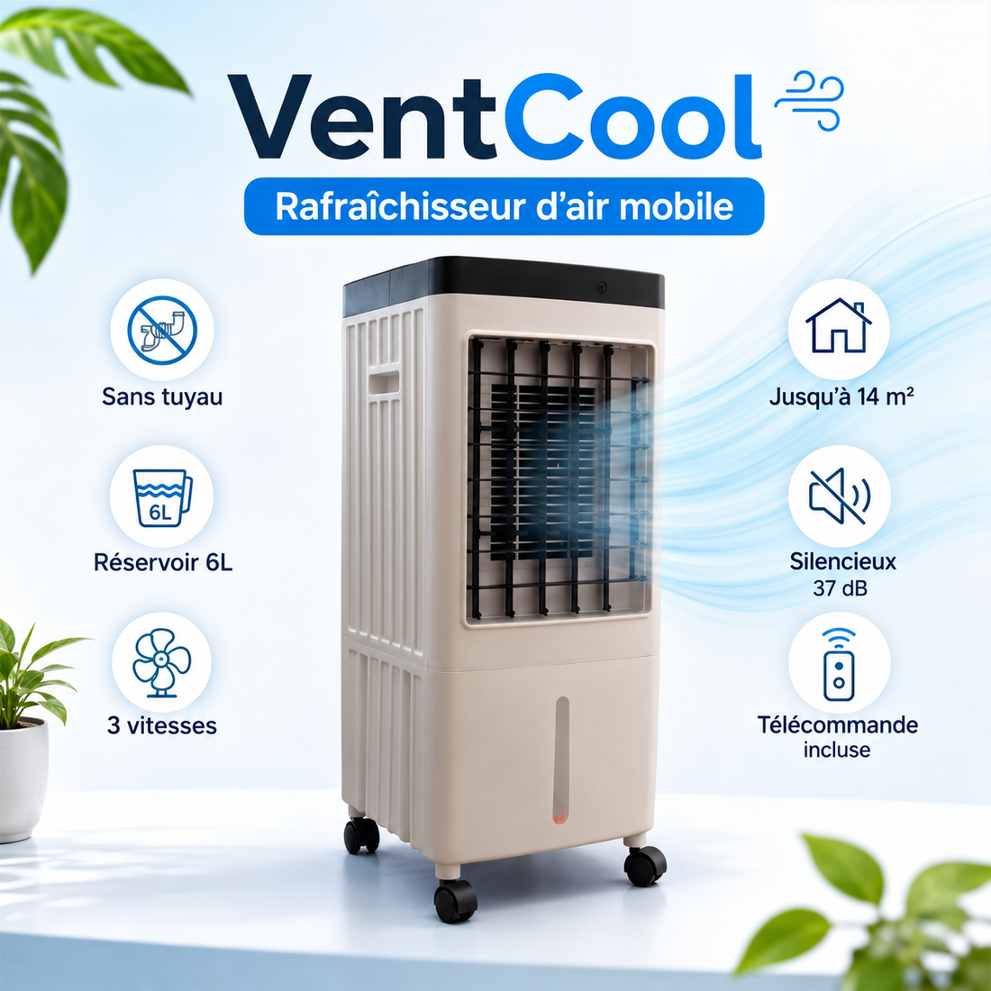 VentCool – Climatiseur sans tuyau mobile